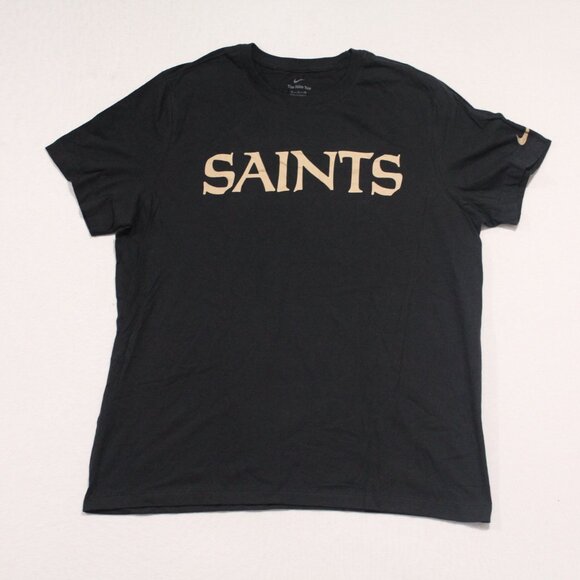 Nike Other - Nike Tee New Orleans Saints Black Men Tee Shirt Size Xl